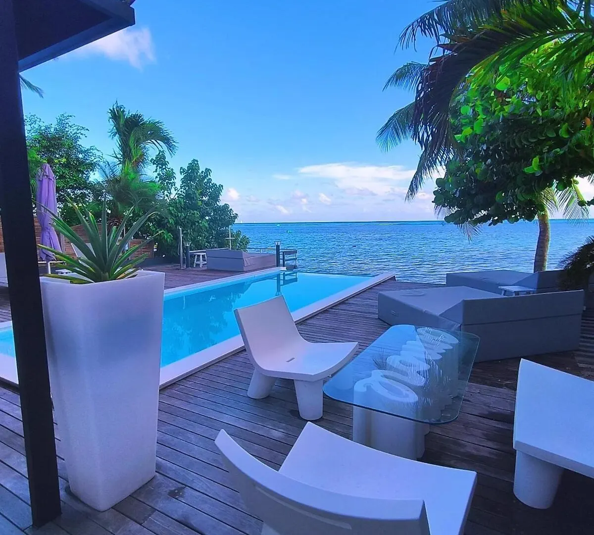 Villa Avec Piscine Et Plage Privee Sur Le Lagon Saint-Francois  Guadeloupe